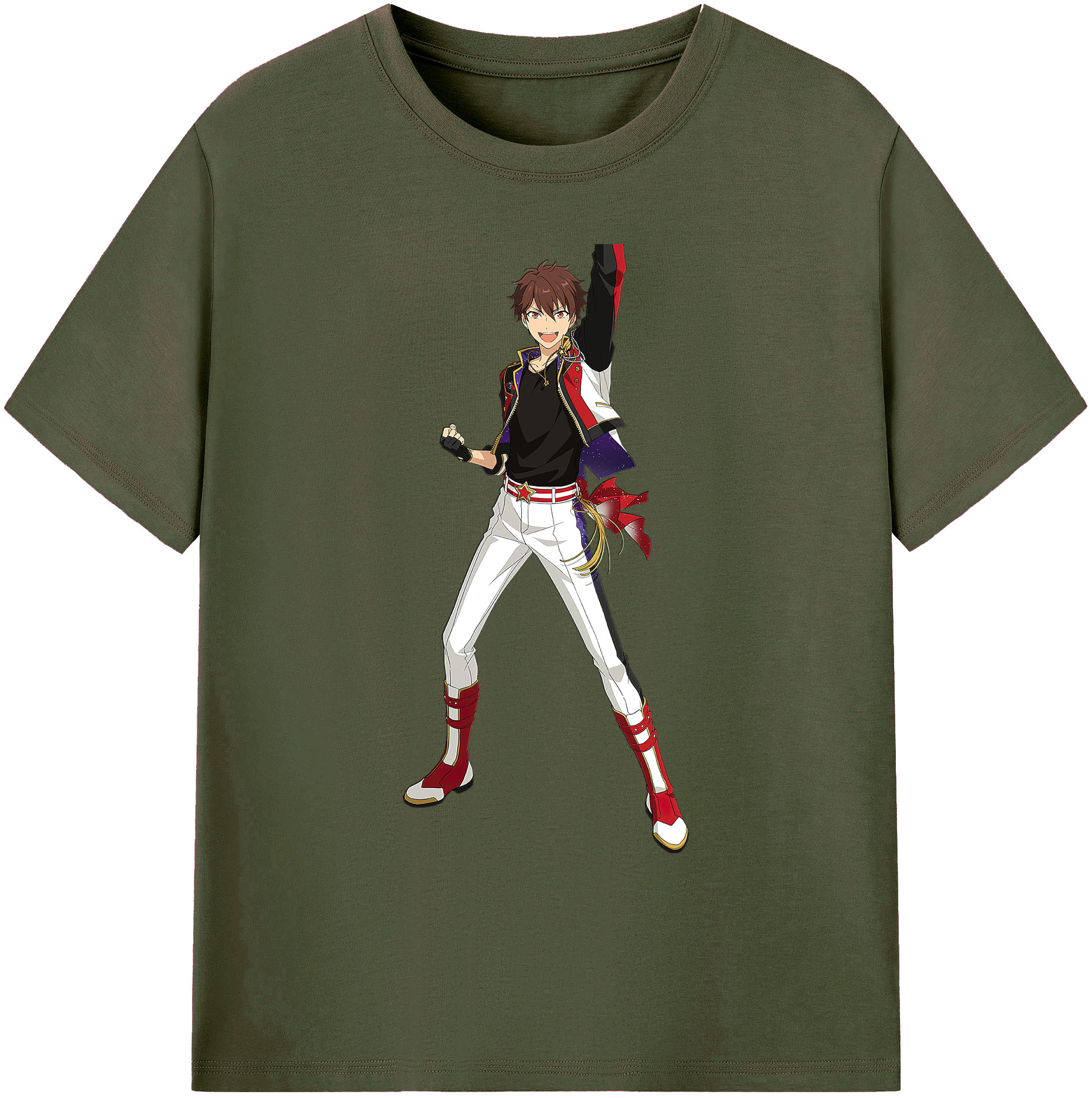 （画像用） あんさんぶるスターズ! Ensemble Stars 綿100％ メンズ半袖Tシャツ｜肌触りやわらか＆通気性